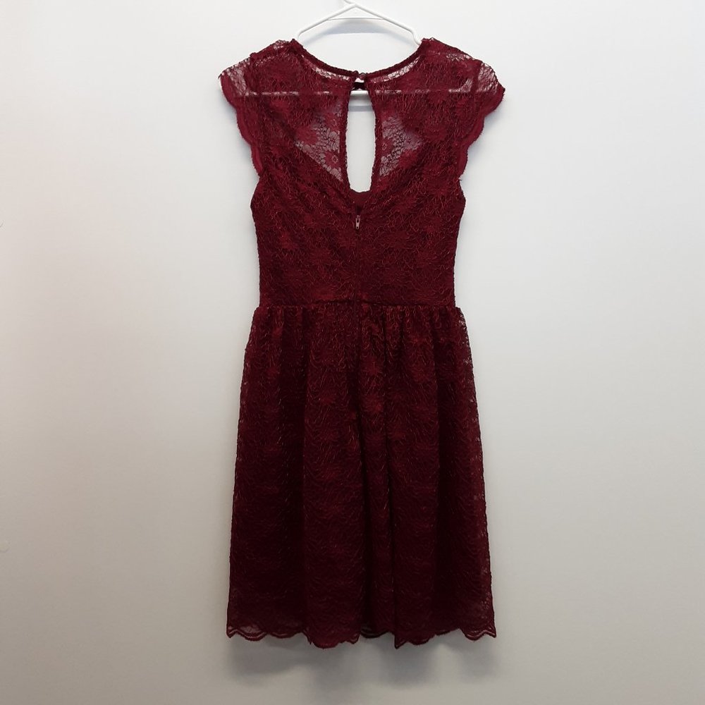 NWT Maroon Lace Dress - Picture 2 of 5